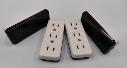Eagle 3 Gang Outlet 10A 220V Flat Pin CAT2083