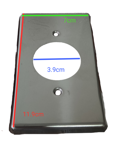 Grippes 20A Twist Lock Outlet with Plate and Plug Type 3P+E (4P) 250V (NEMA L15) WJ6421B and 9221 and BL1520P, Twistlock