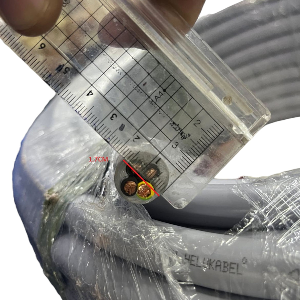 Helukabel Control Cable 10mm 8 AWG 3G or 4G 300V/500V Oil / Chemical Resistant Available in Different Lengths IEC 60228 Flame Retardant IEC60332-1-2