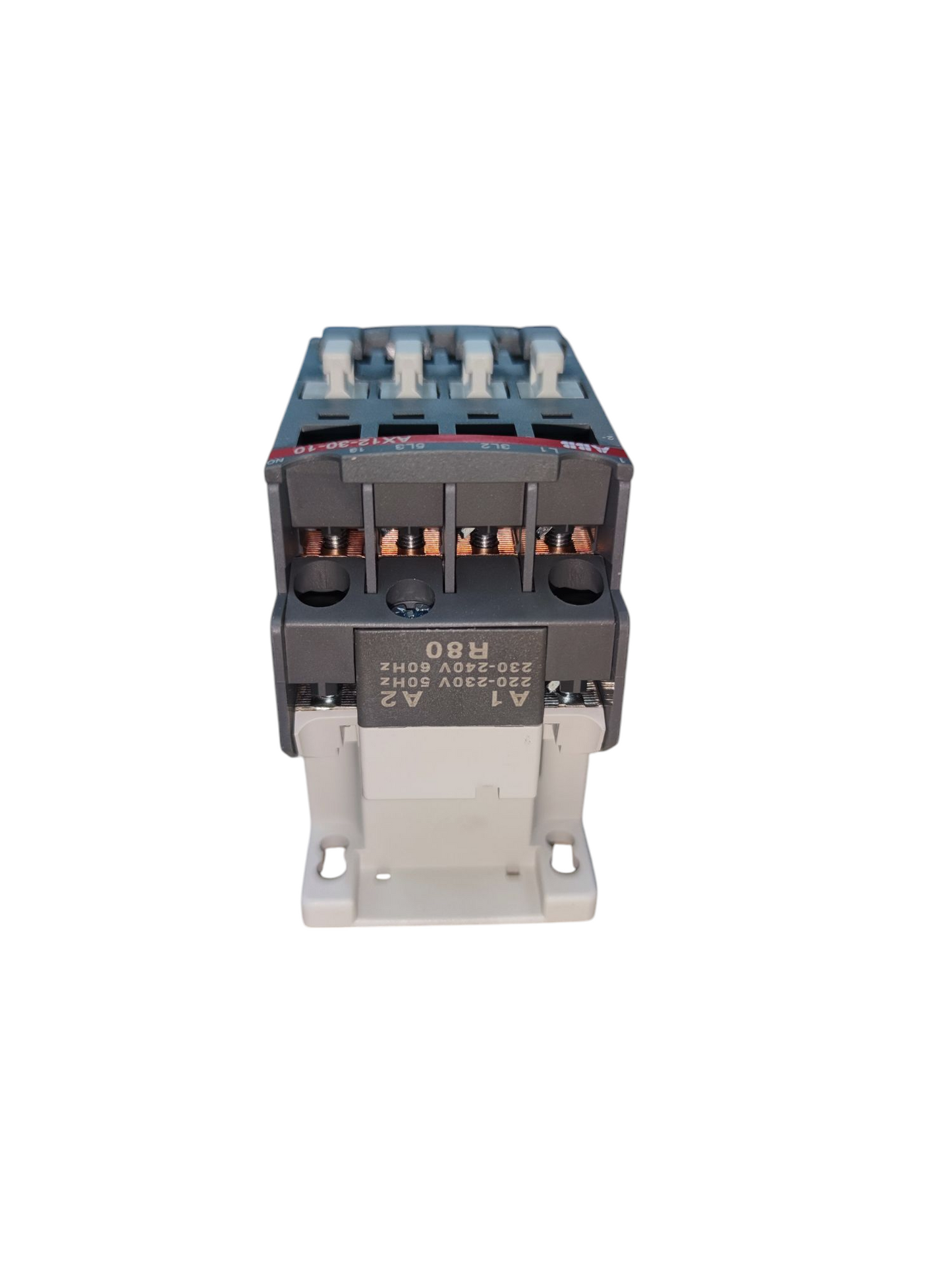ABB Magnetic Contactor 25A 220V with durable black and gray housing for power control