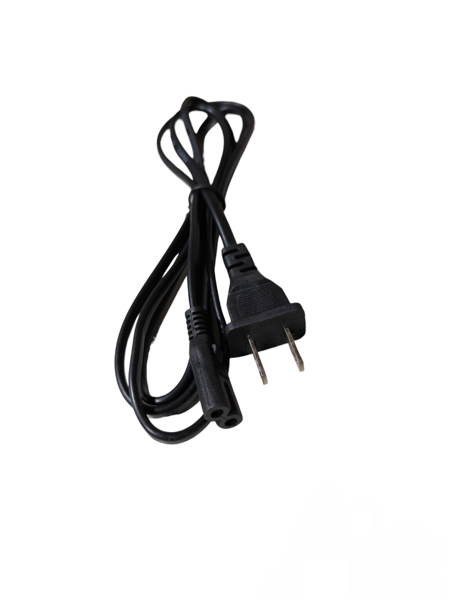 Black AC Cord Sony Cord 0.30mm power cable with two-prong plug and connector from China
