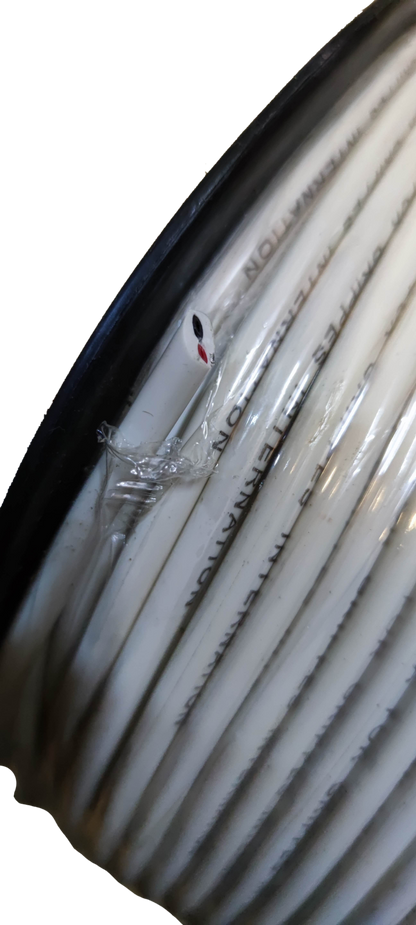 Grippes Speaker Wire AWG 22/2 Pre-Cut White (100 meters per roll) 0.30mm Copper strands, Pre Cut