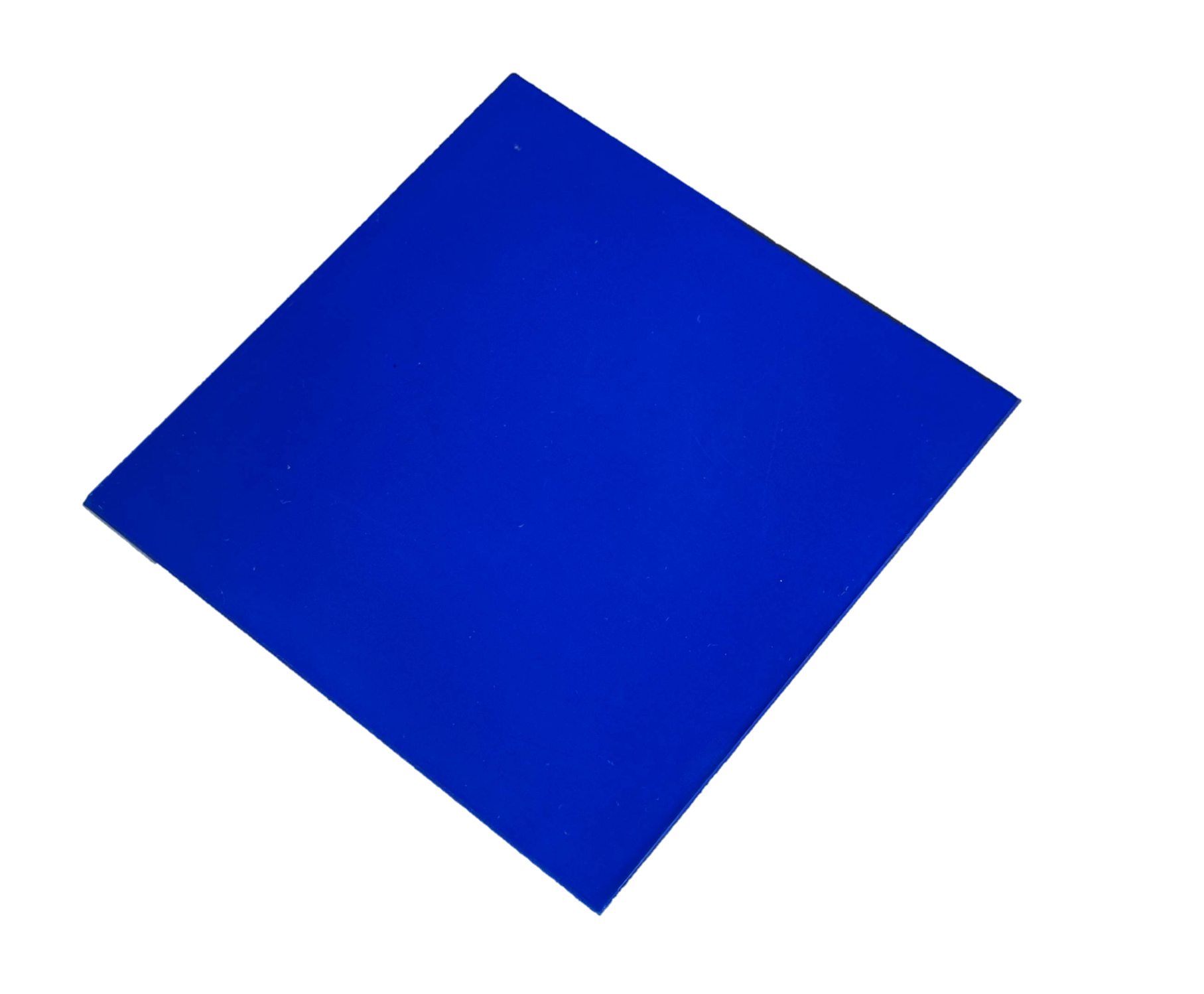 Acrylic blue optical filter sheet for enhancing light and color in decorative projects