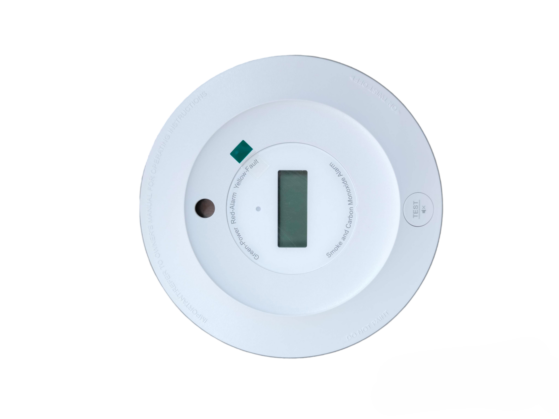 Aegislink Smoke Alarm with Carbon Monoxide detector in white for home safety monitoring