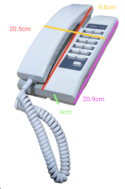 Aiphone 12 station intercom system white handset with numeric keypad and coiled cord for security communication