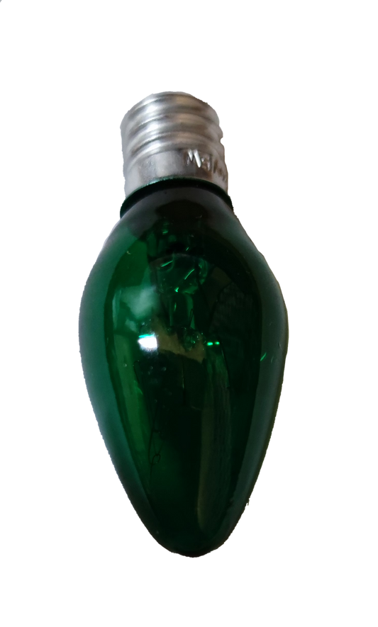 Pollux altar bulb E12 220V for season lights in a green finish ideal for festive decorations