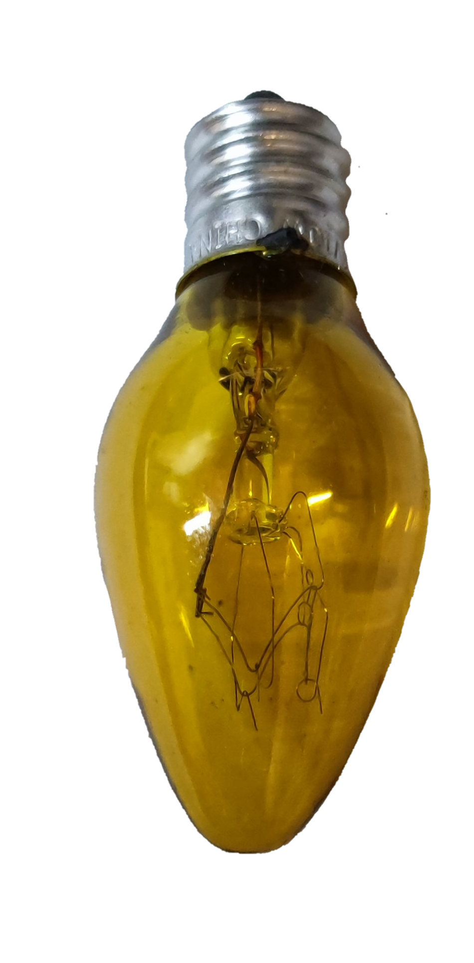 Pollux Altar Bulb E12 220V for season lights in a vintage yellow design