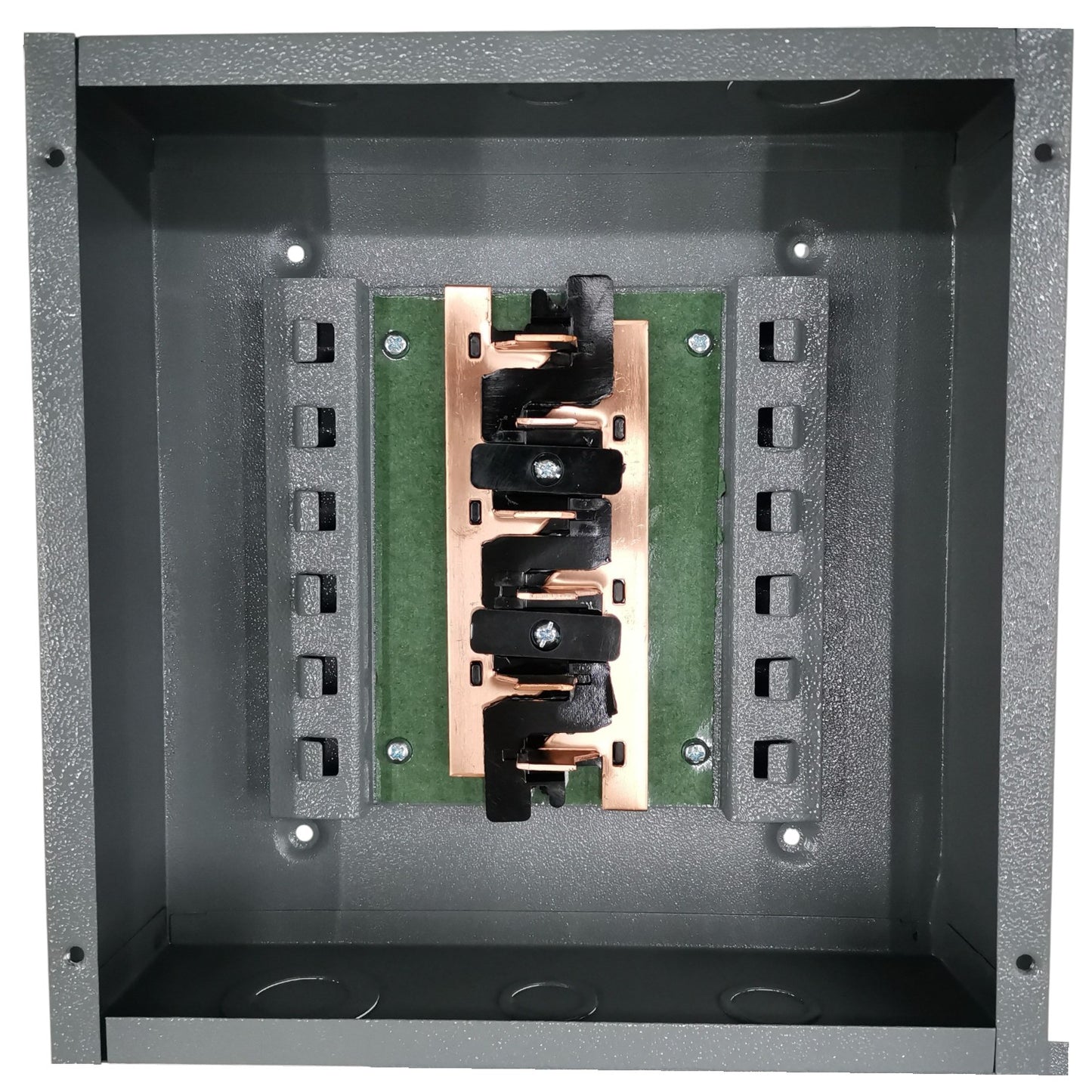 America 3X3 Panel Board 6 Holes Distribution Panel for 2 Pole Plug in Circuit Breaker 4 Branches