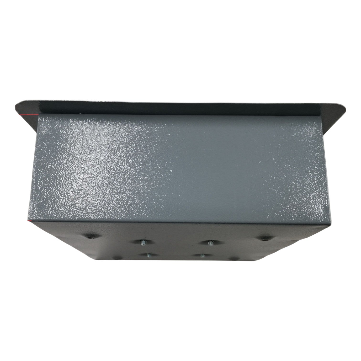 Gray plug in breaker panel 2 branches 4 holes designed for safe electrical connections