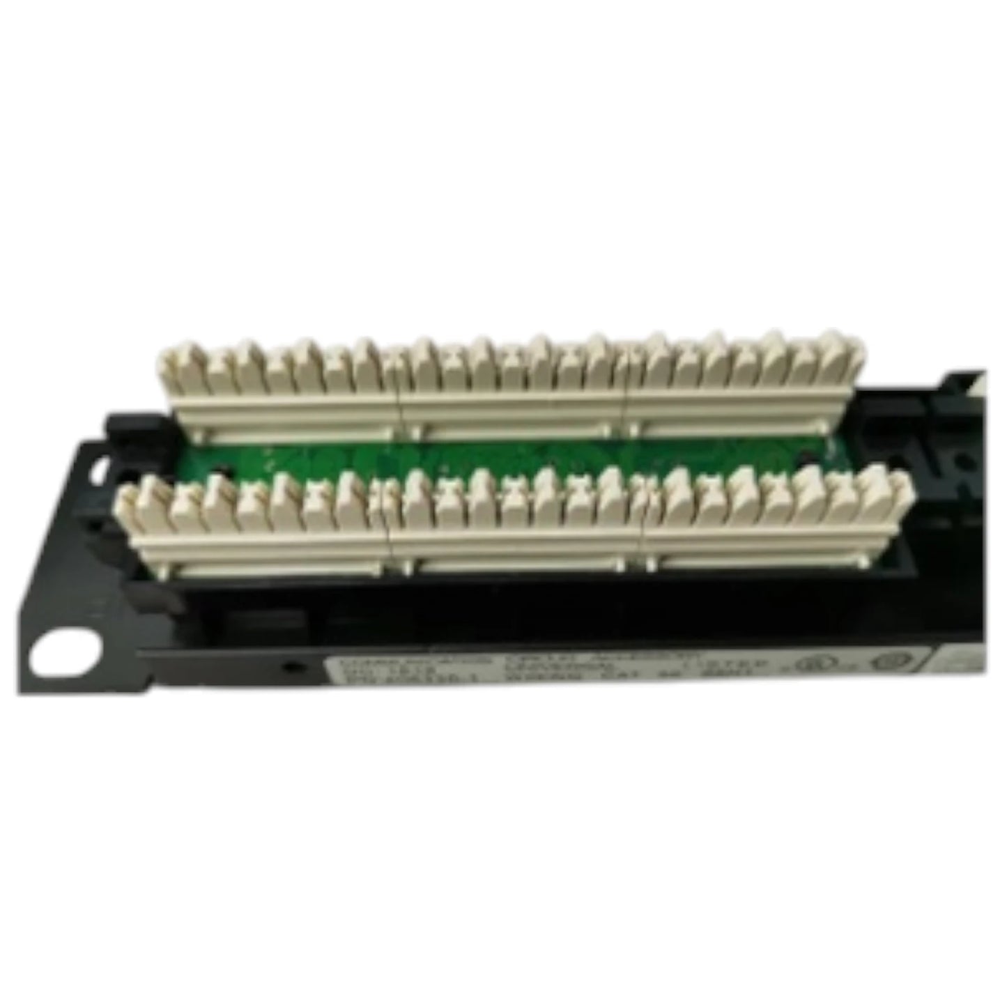 AMP CAT5E patch panel 24 port with organized termination blocks for network connections