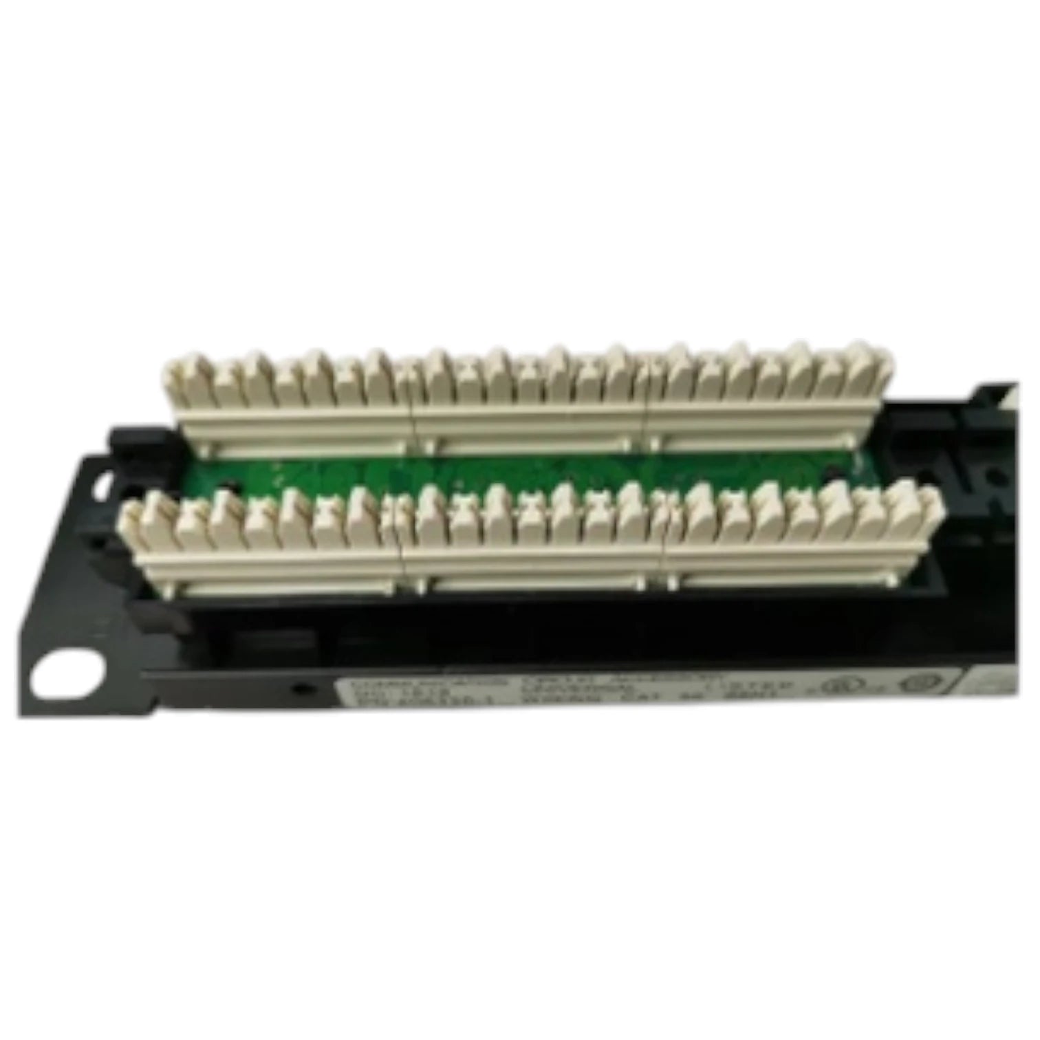 AMP CAT5E patch panel 24 port with organized termination blocks for network connections