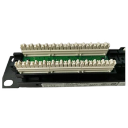 AMP CAT5E patch panel 24 port with organized termination blocks for network connections