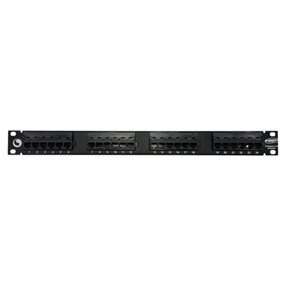AMP CAT5E patch panel 24 port for organized network cable management and efficient connectivity