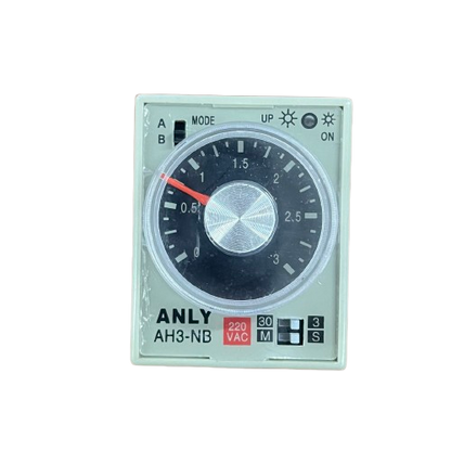 Anly AH3-NB analogue timer relay 220V with adjustable dial for precise timing control