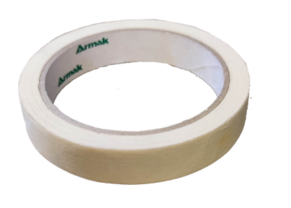 Armak masking tape roll in white for painting and surface protection