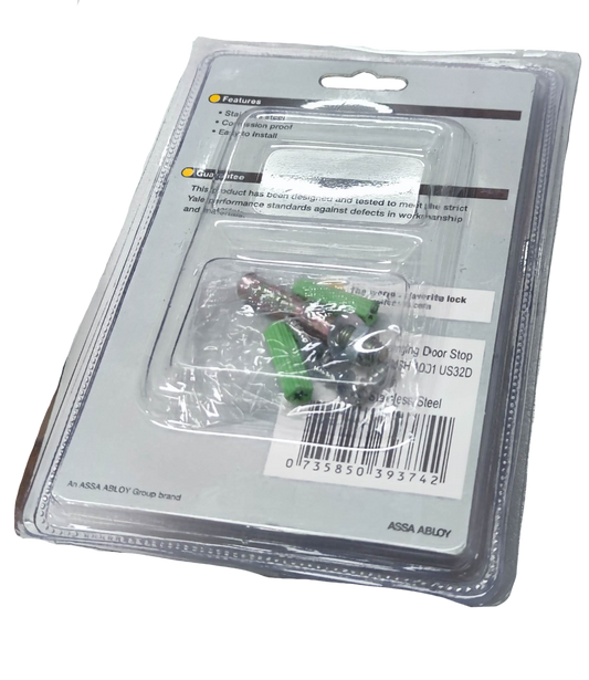 Yale heavy duty hanging door stop with durable stainless steel construction for secure door control