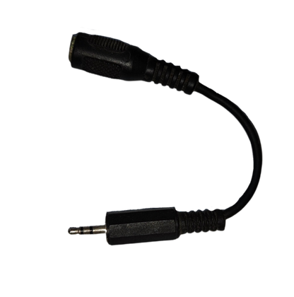 Audio Adaptor Compact Cable with a 3.5mm male and female connector for audio devices