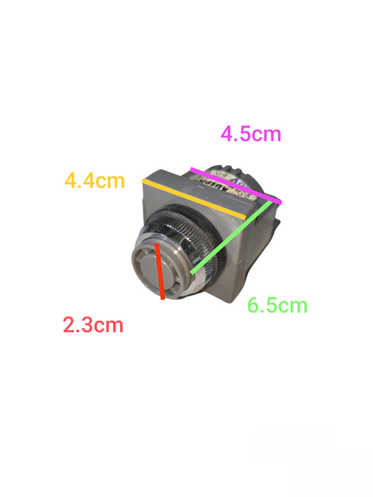 Auspicious industrial panel buzzer 30mm with detailed size measurements for door chimes and bells