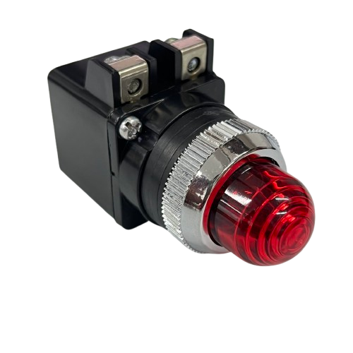 Auspicious Pilot Light 220V RED 25mm industrial indicator lamp with metal bezel and screw terminals