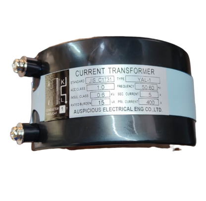 Auspicious YAL-1 JIS C1731 690V transformer current transformer with black casing and metal connectors