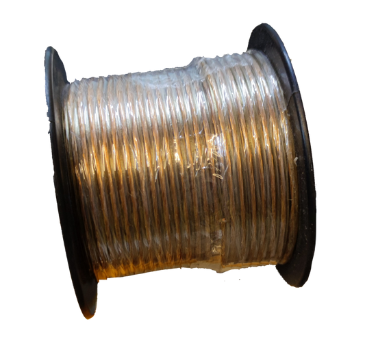 Win automotive wire 0.75mm transparent insulation on a black spool for automotive use