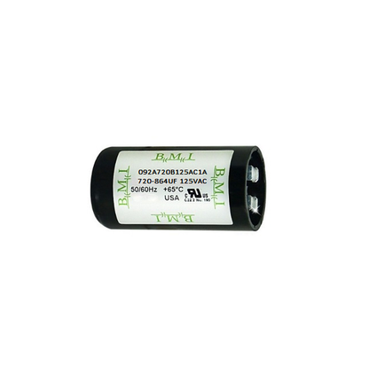 Motor Starting Capacitor 720-864 UF BMI Brand: Available in: ( 165VAC, and  125VAC)