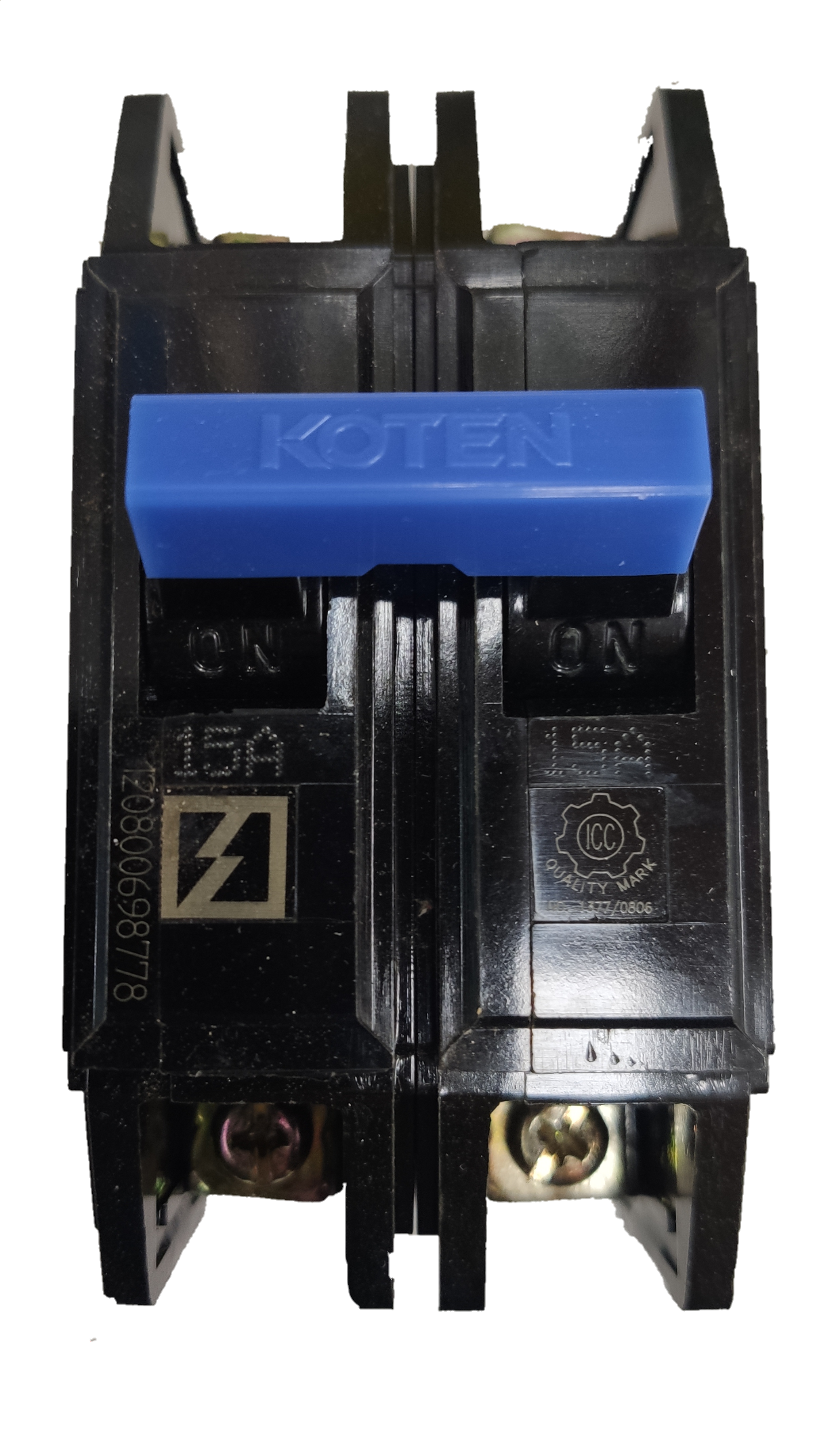 Koten Circuit Breaker 15A 2 Pole Bolt-on HPH