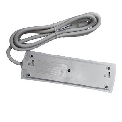Omni 3 Gang Extension Cord  Universal 6 Feet with Individual Switch Power Strip 3 Socket 10A 220V  WEU-103-PK