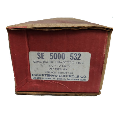 Robertshaw Thermostat 200F to 550F 72" Capillary