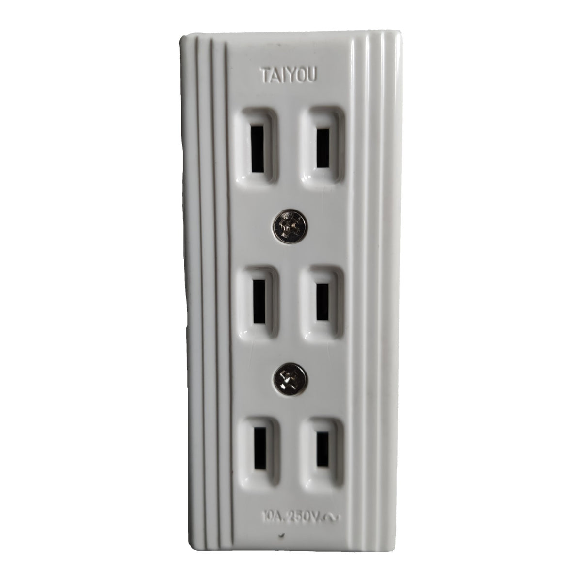 Taiyou Outlet 3 Gang Surface type for Extension, 3 Gang Flat pin Outlet