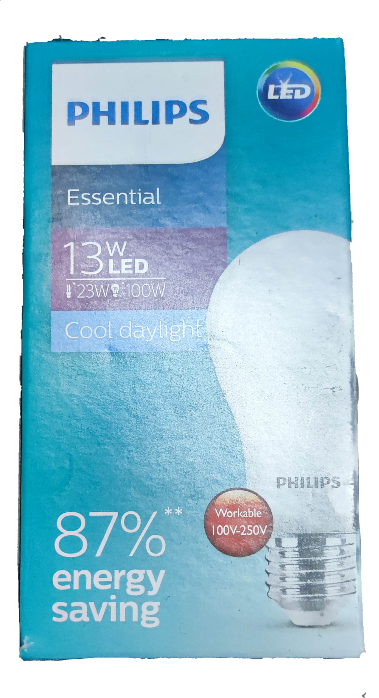Philips 13W LED Bulb 220V E27 6500K Daylight Essential Series