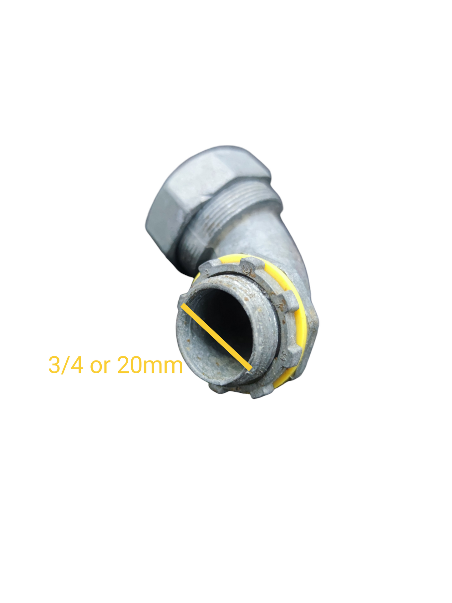 Liquid Tight Angle Connector, Liquid Tight Elbow Available in 1/2, 3/4, 1, 1 1/4, 1 1/2, 2, 2 1/2, 3" and 4"