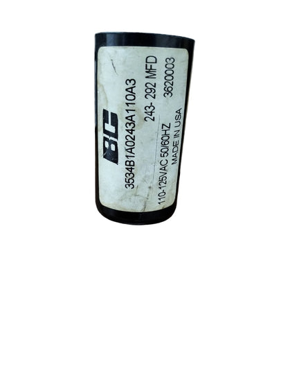 BC 243-292MFD Motor Starting Capacitor for reliable electrical applications