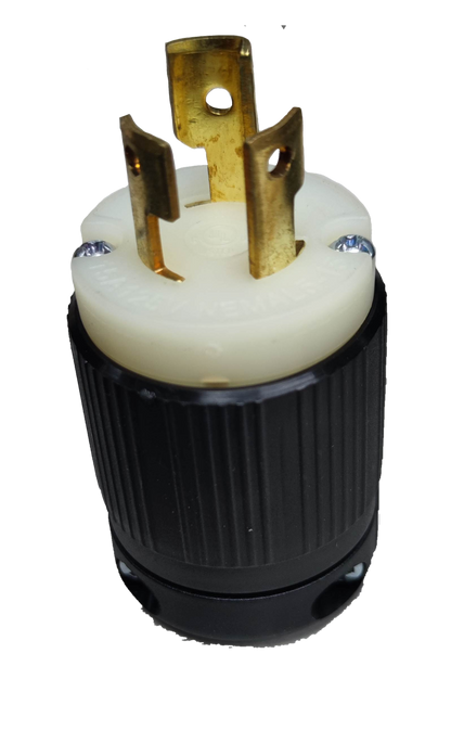 Grippes 15A Twistlock Plug 125V AC,  Twist Lock Plug 15A 2P+E ( 3Pins) BL515P Nema L-5
