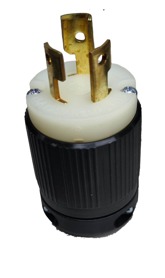 Grippes 15A Twistlock Plug 125V AC,  Twist Lock Plug 15A 2P+E ( 3Pins) BL515P Nema L-5