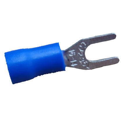 Terminal Lugs Y Type Blue Insulation 3.5mm - 10Pcs + 10Pcs Free, Y Terminal Lugs, Y Terminal Lugs