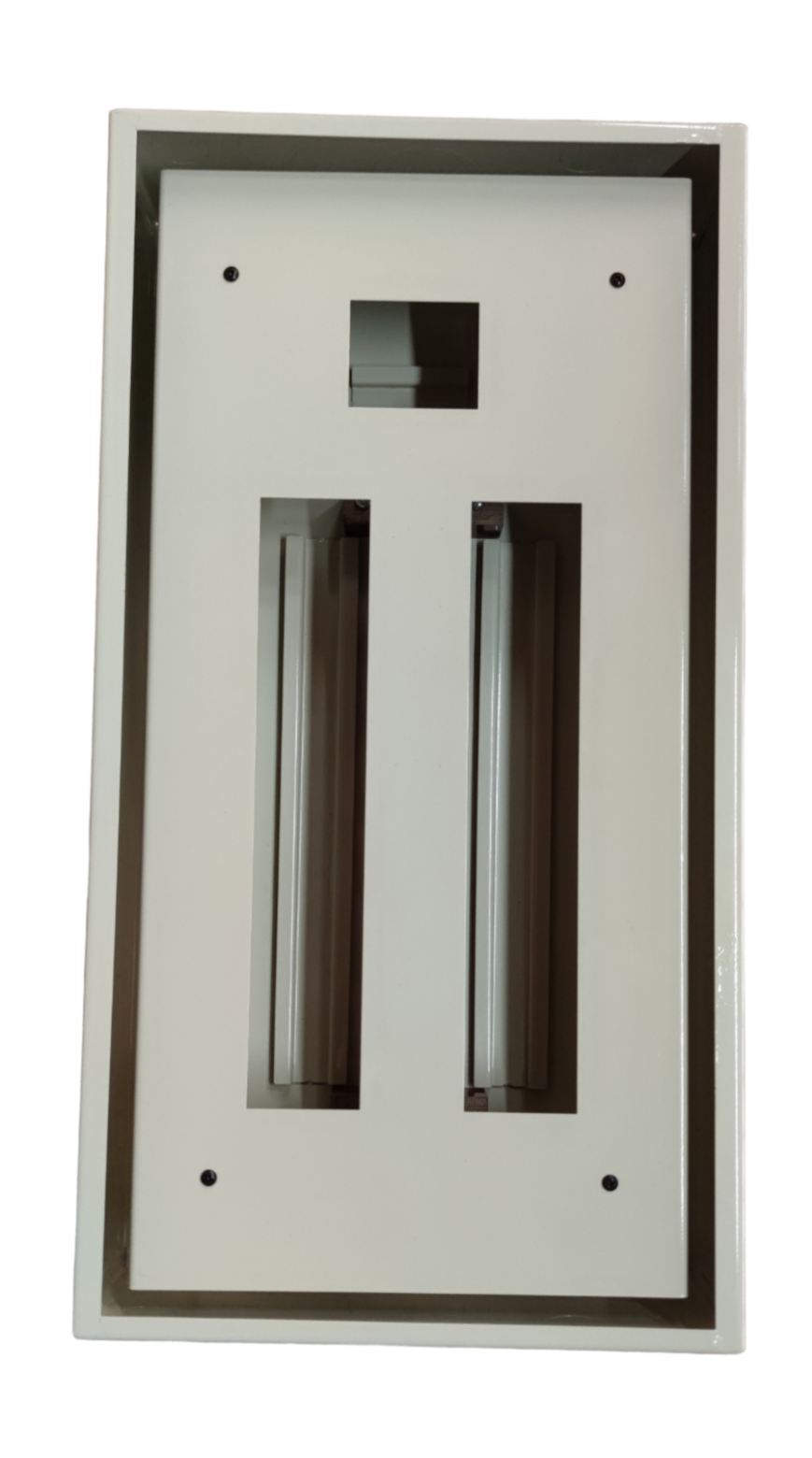 Panel Board 14 Branches 2 Pole Main and 2 Pole Branches For Miniature Circuit Breaker  Surface Type( Panel Board Only)