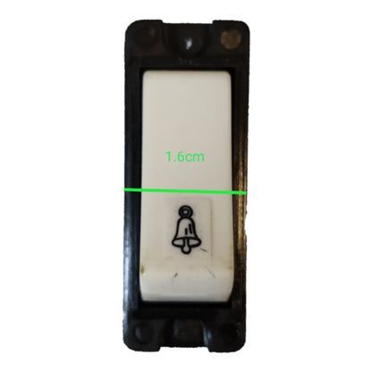 Surer Door Bell Switch Flush Type, Bell Push Button Switch Modern Series 455
