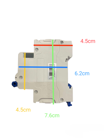 Royu 32A 2 Pole Miniature Circuit Breaker 4.5KAIC 220V RMB2P32C4