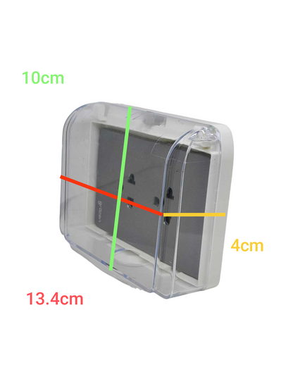 Grazen Weatherproof Plate Cover with Duplex Universal Outlet with Ground 16A 220V 16A 220V WC-019-W+GW-010