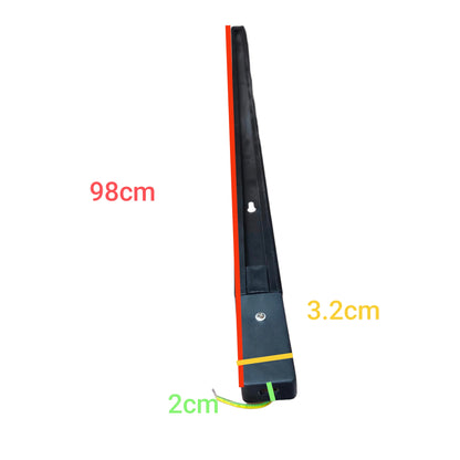 Biglite track lighting bar measuring 98cm length with black slim design for electrical lighting