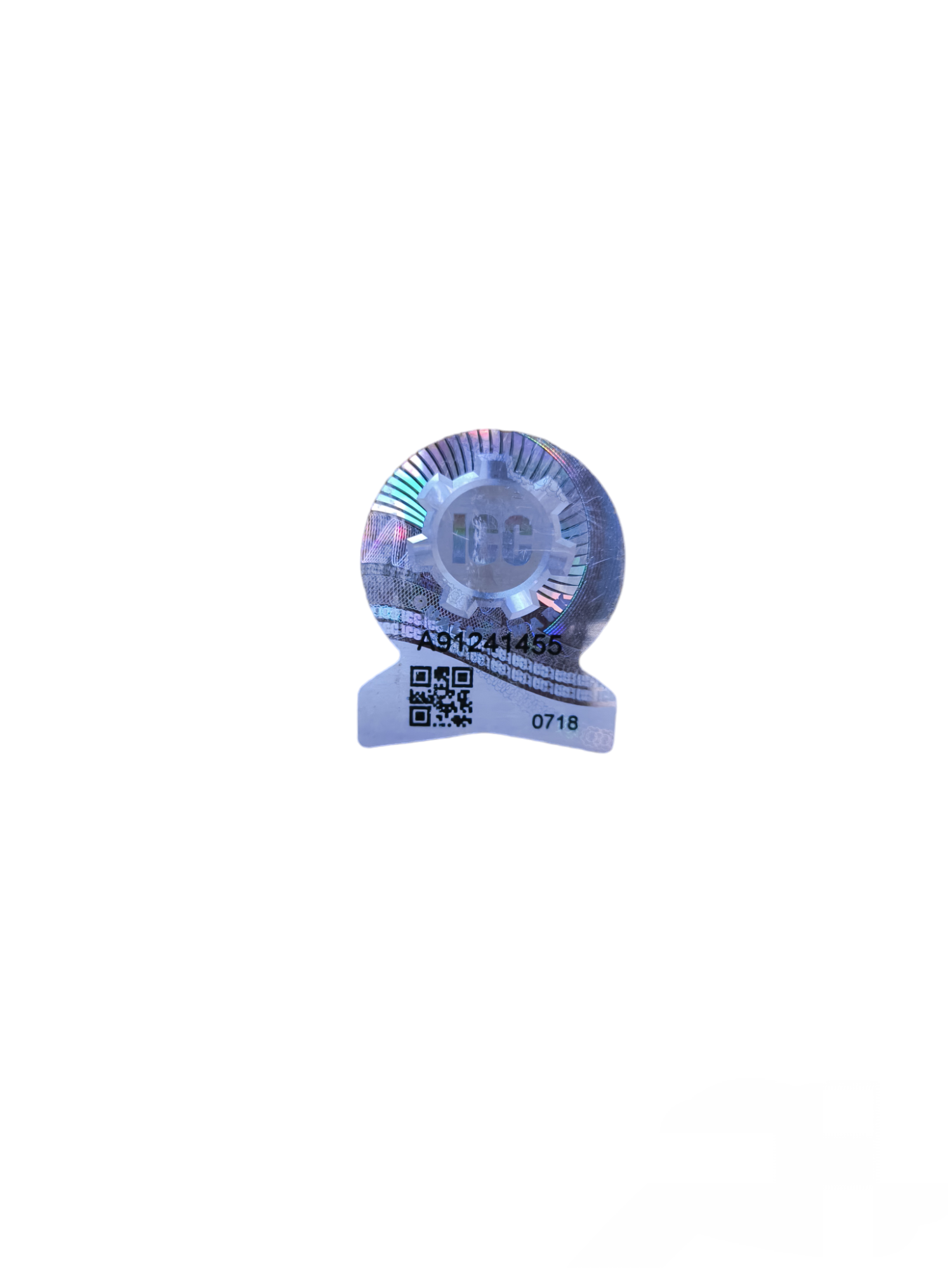 BJB T-5 fluorescent holder with holographic label and QR code for lighting installation accessories