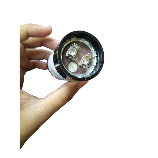 BMI 88-106MFD 165V AC motor capacitor detailed view showing terminal connections