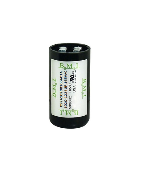 BMI Motor Starting Capacitor 1020-1224UF black cylindrical electrical component for motors