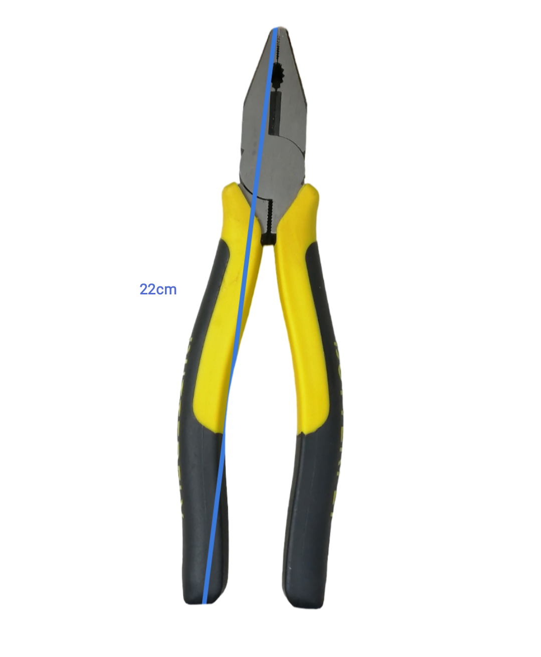 Butterfly Combination Plier 203mm 8 Inches with yellow and black ergonomic handles