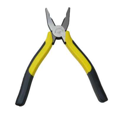 Butterfly Combination Plier 203mm 8 Inches with yellow and black handles for hand tool use