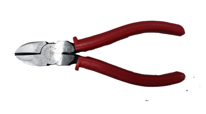 Butterfly Diagonal Cutting Pliers 6 Inch 152mm with red cushioned handles for wire cutting