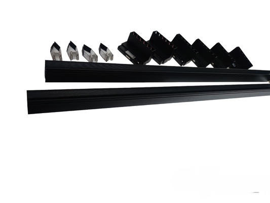 ILLUMIQ TERRA LED Magnetic Track Light 2 Meters 50mm with 6pcs 6W LED Foldable Grille Daylight 6500K 220V Series 20