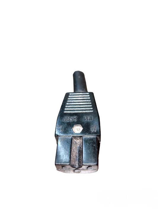Black C14 Connector with Groove 10A 250V electrical plug component for power supply connections