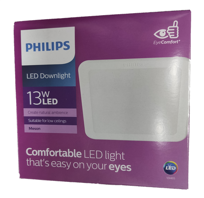 Philips 13W LED Downlight  220V Square 140mm (5.5")  Daylight